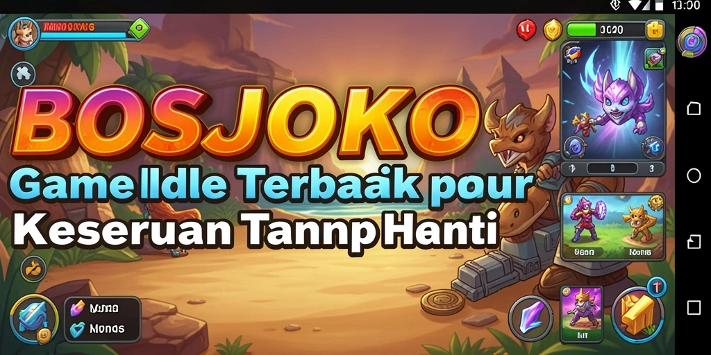 Tampilan gameplay BOSJOKO yang menarik dan santai.
