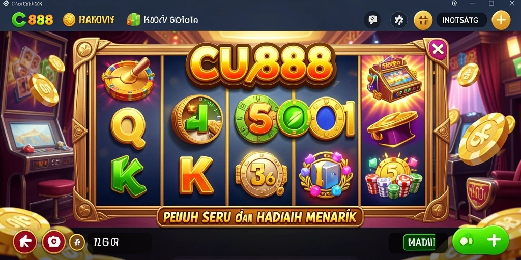 Tampilan permainan Slot CU888 yang menakjubkan dan menarik.
