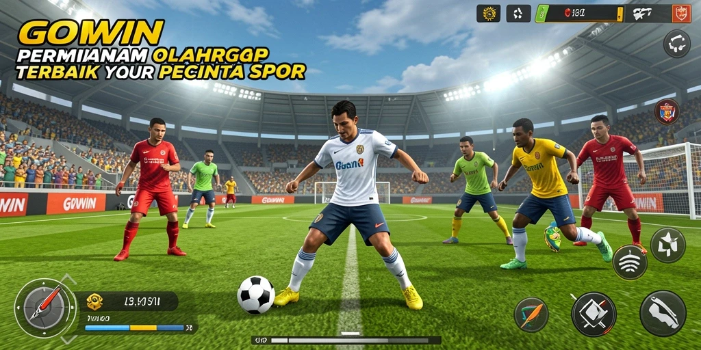 Tampilan gameplay GOWIN yang seru dan penuh aksi olahraga.