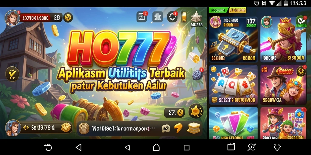 Tampilan utama HO777 dengan fitur pengelolaan dan pengingat.