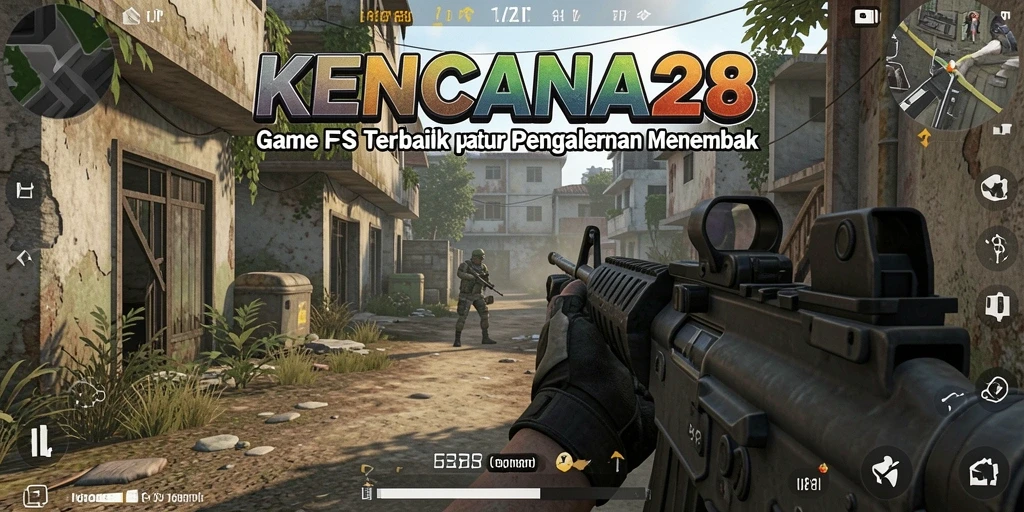 Screenshot gameplay KENCANA28 yang menampilkan aksi menembak yang intens.