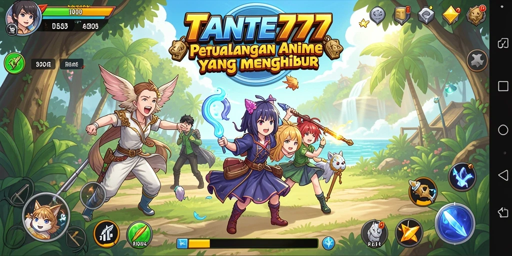Tampilan seru gameplay Anime penuh aksi di TANTE777.